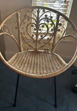 Wicker chair vintage for sale  BOURNEMOUTH