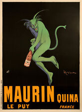Pôster Vintage Original, Cappiello, Maurin Quina Green Devil, Licor Spirits 1906 comprar usado  Enviando para Brazil