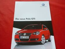 VW POLO IV tipo 9n3 GTI PROSPEKT BROCHURE DEPLIANT + listino prezzi Pricelist 2005 usato  Spedire a Italy