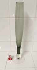 Vaso vintage in vetro affumicato scandinavo (alto 30 cm) usato  Spedire a Italy