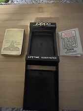 Zippo brass lighter for sale  GILLINGHAM