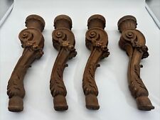 "4 patas de mesa de madera antiguas talladas 15 1/4"" de largo" segunda mano  Embacar hacia Argentina
