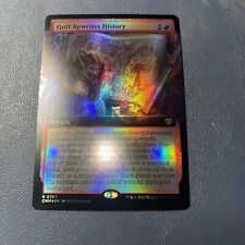 Guff Rewrites History Extended Art Foil Commander Masters 1x, used for sale  Shipping to South Africa