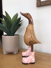 Wooden duck pink for sale  BURY ST. EDMUNDS