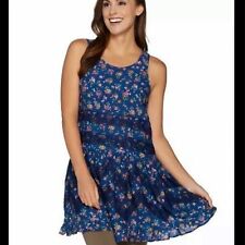 LOGO Lugoso Por Lori Goldstein Abismo Vestido Túnica Azul Floral Talla Grande 20W segunda mano  Embacar hacia Argentina