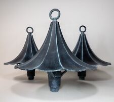 Used, 3 x Hanover Lantern Chanticleer Scalloped Landscape Light Garden Fixture Vintage for sale  Shipping to South Africa