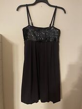 Used, INC International Concepts Little Black Dress Large Mini Babydoll Sequin Prom for sale  Shipping to South Africa