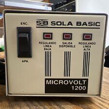 Sola Microvolt 1200VA 12KVA cat: D-12-122 E-96-I-4424 Volt Regulator Conditioner, used for sale  Shipping to South Africa