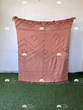 Cobertor marrom com borlas tecido de lama tecido de algodão decoração para casa comprar usado  Enviando para Brazil