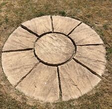 Used, Stone paving circle patio slab stones  for sale  PETERBOROUGH