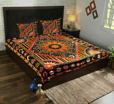 Juego de ropa de cama boho con funda de edredón étnico mandala indio talla King segunda mano  Embacar hacia Mexico