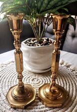 set 3 gold candleholders for sale  Berry