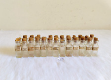 Antiguas botellas de vidrio transparente homeopáticas 26 piezas coleccionables ayurvédicas antiguas G553 segunda mano  Embacar hacia Argentina