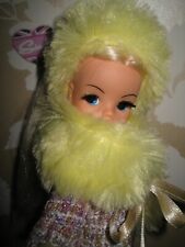 sindy doll 2nd Gen, new blonde hair, long lashes, fur trimmed outfit,   shoes for sale  Shipping to South Africa