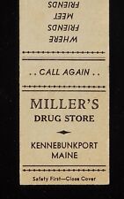 Usado, 1930s Safety First Metro Printing Miller's Drug Store Ph. Kennebunkport ME 1-22 comprar usado  Enviando para Brazil