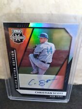 Used, 2021 Christian Scott Panini Elite Extra Edition Foil Auto-#142-NY Mets-Prospect! for sale  Shipping to South Africa