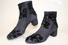 AGL Attilio Giusti Leombruni Italy Made Womens 42 12 Embroidered Booties Boots for sale  Shipping to South Africa