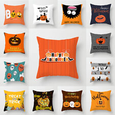 Capa almofada sofá 18" Happy Hallowmas quadrada decorativa para casa comprar usado  Enviando para Brazil