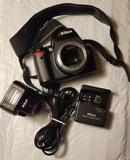 Corpo da câmera Nikon D60 com carregador e flash (sem lente) comprar usado  Enviando para Brazil