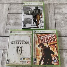 Xbox 360 games bundle Battlefield, Rainbow Six Vegas, Oblivion Elder Scrolls for sale  Shipping to South Africa