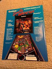 Usado, Arma mortal de 11-8 1/4"" Gottlieb juego de pinball arcade AD FLYER segunda mano  Embacar hacia Argentina