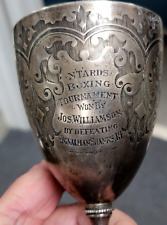 Troféu de boxe N'TARDS meados de 1800 Daniel & Charles Houle Londres Inglaterra esterlina comprar usado  Enviando para Brazil