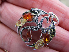Amber dragon pendant for sale  BRIXHAM