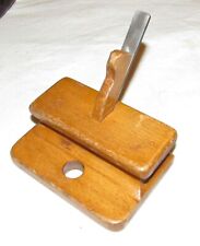Pequeño enrutador de madera plano herramienta de carpintería herramienta de colección plano de herramienta antiguo segunda mano  Embacar hacia Argentina