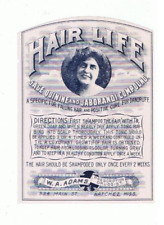 Usado, Etiqueta de garrafa vitoriana composta Hair Life Safe Quinine e Jaborandi comprar usado  Enviando para Brazil