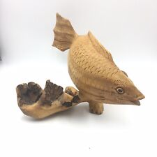 Wooden fish carving for sale  LONDON