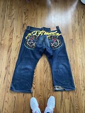 Usado, Calça jeans 2009 Ed Hardy Christian Audigier cobra tamanho 44 cintura x 34 comprar usado  Enviando para Brazil