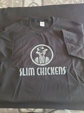 * "SLIM CHICKENS" Restaurant Work Short Sleeve Black Tee Shirt Size L NWOT* for sale  Shipping to South Africa