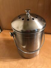 Stainless Steel Indoor Counter-top Compost Bucket Preowned.. for sale  Shipping to South Africa
