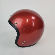 Casco de escamas de metal rojo bobber vintage década de 1960 Japón necesita ser restaurado, usado segunda mano  Embacar hacia Mexico