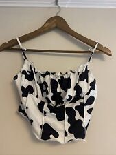 Cow print corset for sale  PERRANPORTH