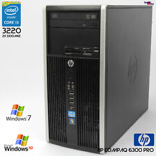 PC torre HP Compaq 6300 Pro Intel Core i3 3220 Windows XP 7 RS-232 Com, usado segunda mano  Embacar hacia Argentina