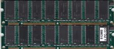 Kit de memoria RAM SDR de 1 GB 2x512 MB PC133 Micron Chips 64Mx64 PC-133 SDRAM DOBLE RANGO segunda mano  Embacar hacia Argentina