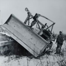 Caterpillar CAT D-7 Bulldozer Wreck Off 20 Ton Lowboy Trailer  Photo WW2 Era for sale  Collegeville