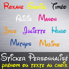 Sticker prénom texte d'occasion  Plabennec
