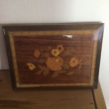 Vintage wooden marquetry for sale  BUNGAY