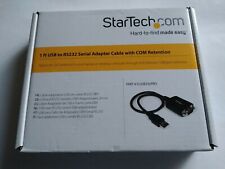 Cable adaptador StarTech 1' USB a RS232 serie DB9 con retención COM, usado segunda mano  Embacar hacia Argentina