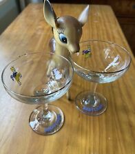 Two babycham glasses for sale  CIRENCESTER