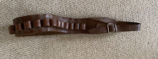 Vintage Brown  Leather Shotgun Cartridge Belt - Made in England for sale  Shipping to South Africa
