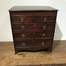 APPRENTICE PIECE, GEORGIAN CHEST OF MAHOGANY DRAWS for sale  Shipping to South Africa