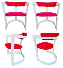 Lote de quatro cadeiras por design anos italianos 70 vintage estilo Willy Rizzo comprar usado  Enviando para Brazil