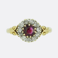 Edwardian ruby diamond for sale  LONDON