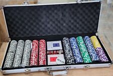 Juego de póquer 500 Count the Ultimate, fichas compuestas de arcilla de 14 gramos con estuche de aluminio segunda mano  Embacar hacia Argentina