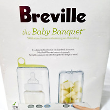 Breville Baby Food Processor Dual Blender Bottle Steamer Banquet BBY400 BPA Free, used for sale  Shipping to South Africa