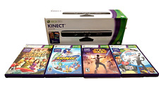 Microsoft Xbox 360 Kinect Motion Sensor Model 1414 with 4 Kinect Games for sale  Shipping to South Africa