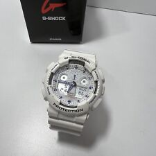 Relógio robusto G-Shock digital, analógico, pulseira de resina branca roxo raro GA100A-7A comprar usado  Enviando para Brazil